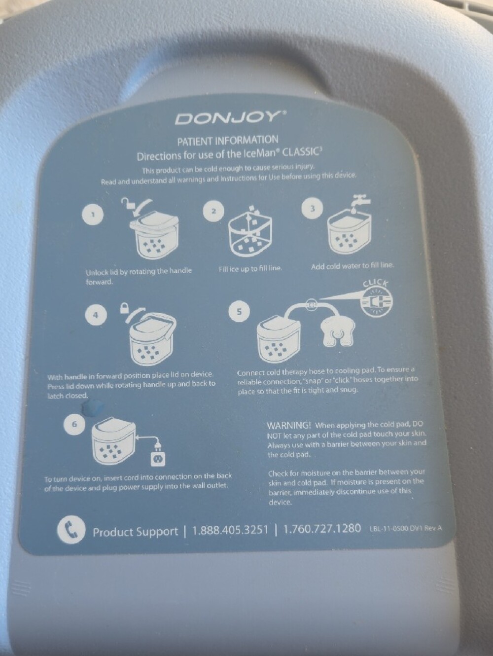 DonJoy ICEMAN RecoveryAir Pro Compression System - Gray - Picture 3 of 10